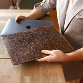 Macbook leather sleeve by Mayacraft